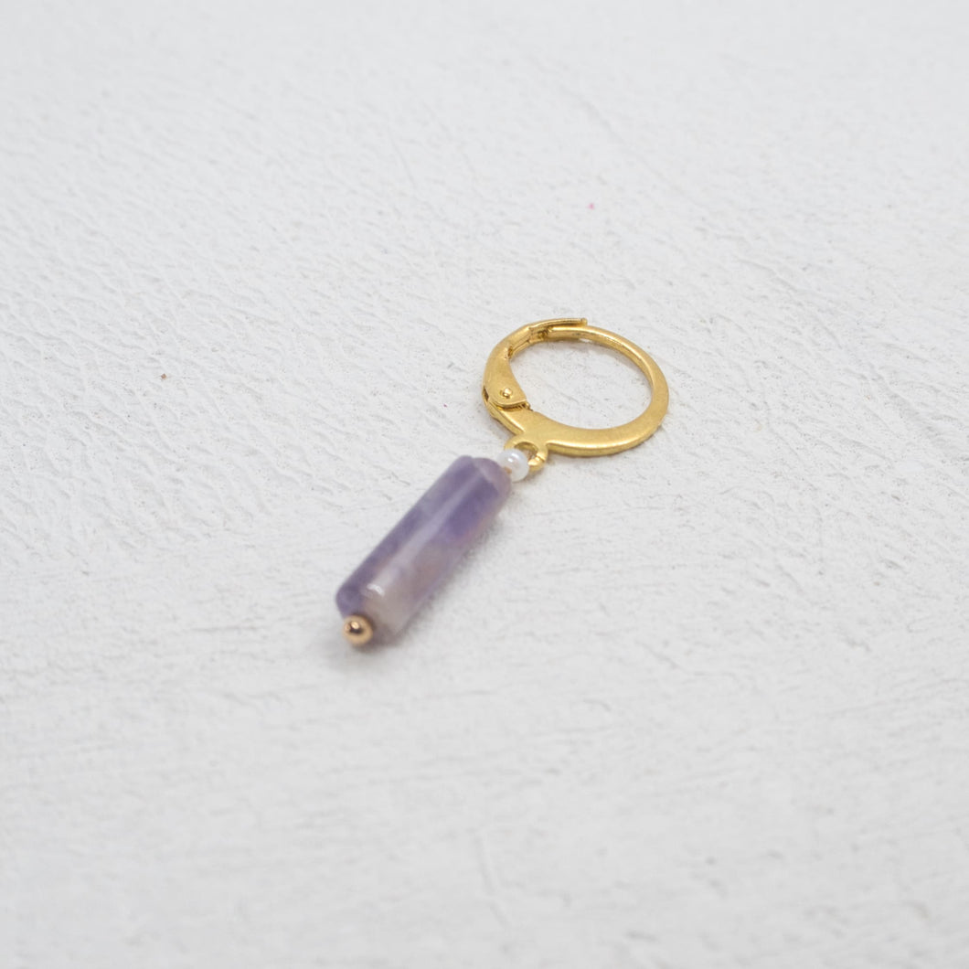 SOFTY PURPLE AMETHYST HOOP