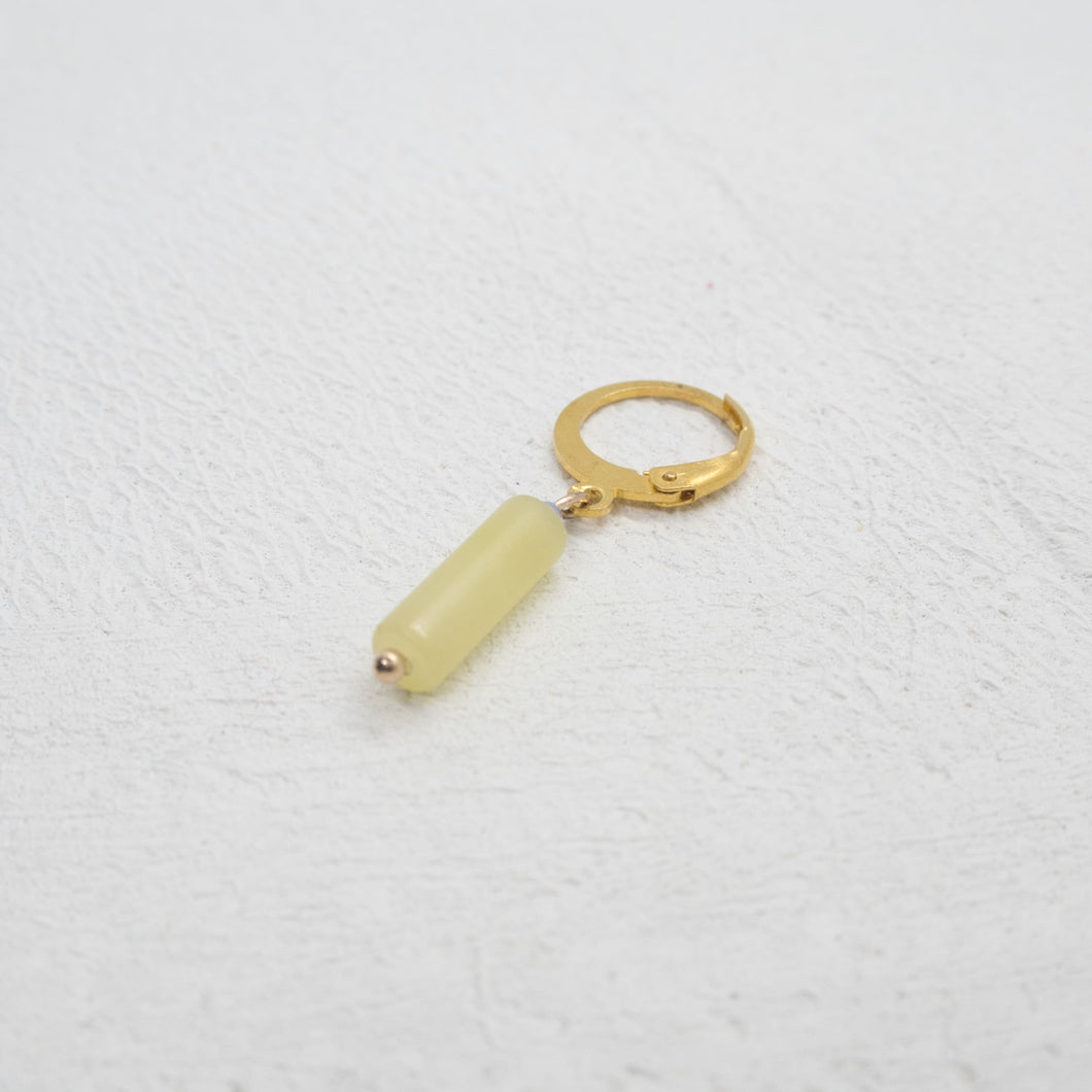 SOFTY YELLOW JADE HOOP